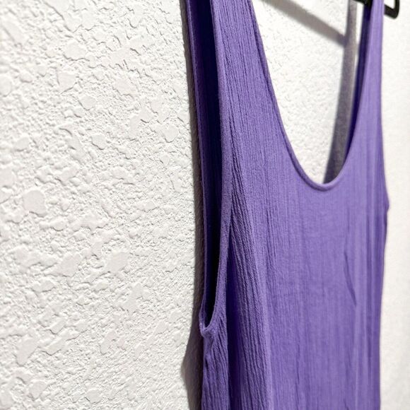 MARA HOFFMAN Valentina Voile Maxi Swim Cover Up Dress Women’s Small Purple Boho - Picture 4 of 10